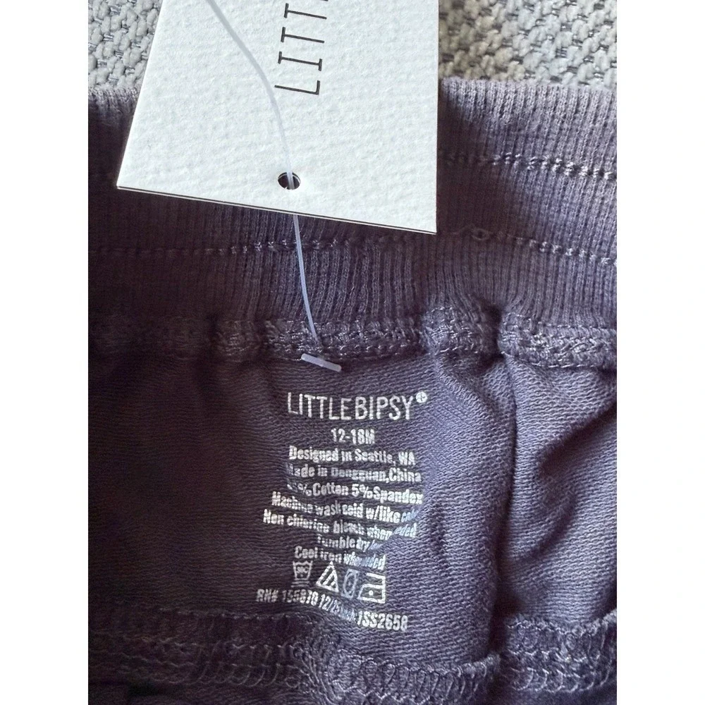 Little Bipsy Harem Shorts Iron 12-18M NWT Boys Jogger Short Sold Out online